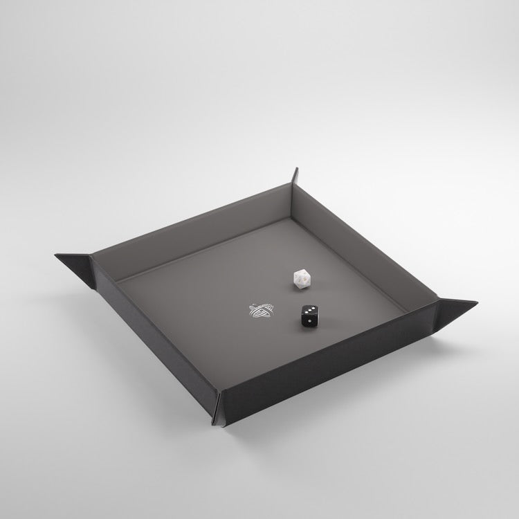 Gamegenic Square Magnetic Dice Tray (Black/Gray)