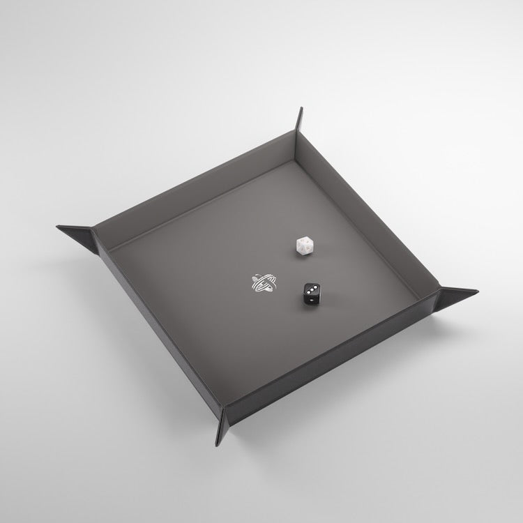 Gamegenic Square Magnetic Dice Tray (Black/Gray)