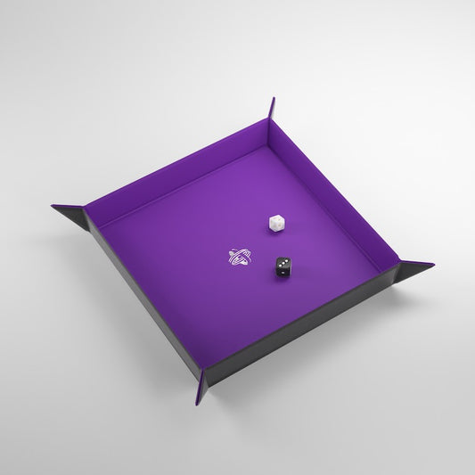 Gamegenic Square Magnetic Dice Tray (Black/Purple)