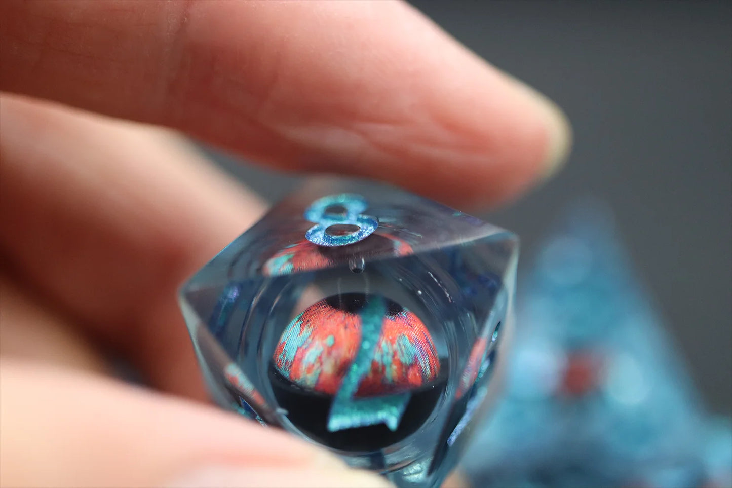 Dream Demon Floating Eyeball Liquid Core Dice Set