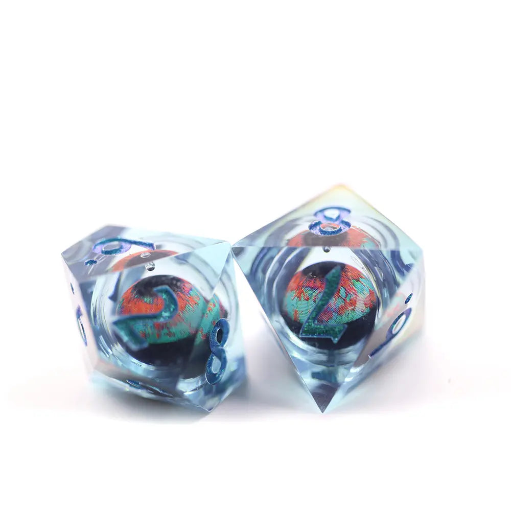 Dream Demon Floating Eyeball Liquid Core Dice Set