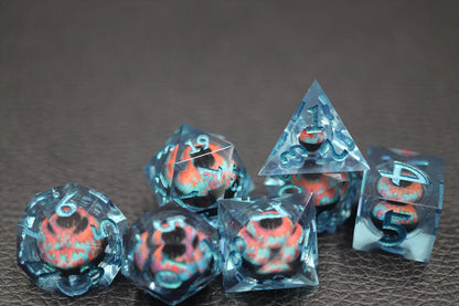 Dream Demon Floating Eyeball Liquid Core Dice Set