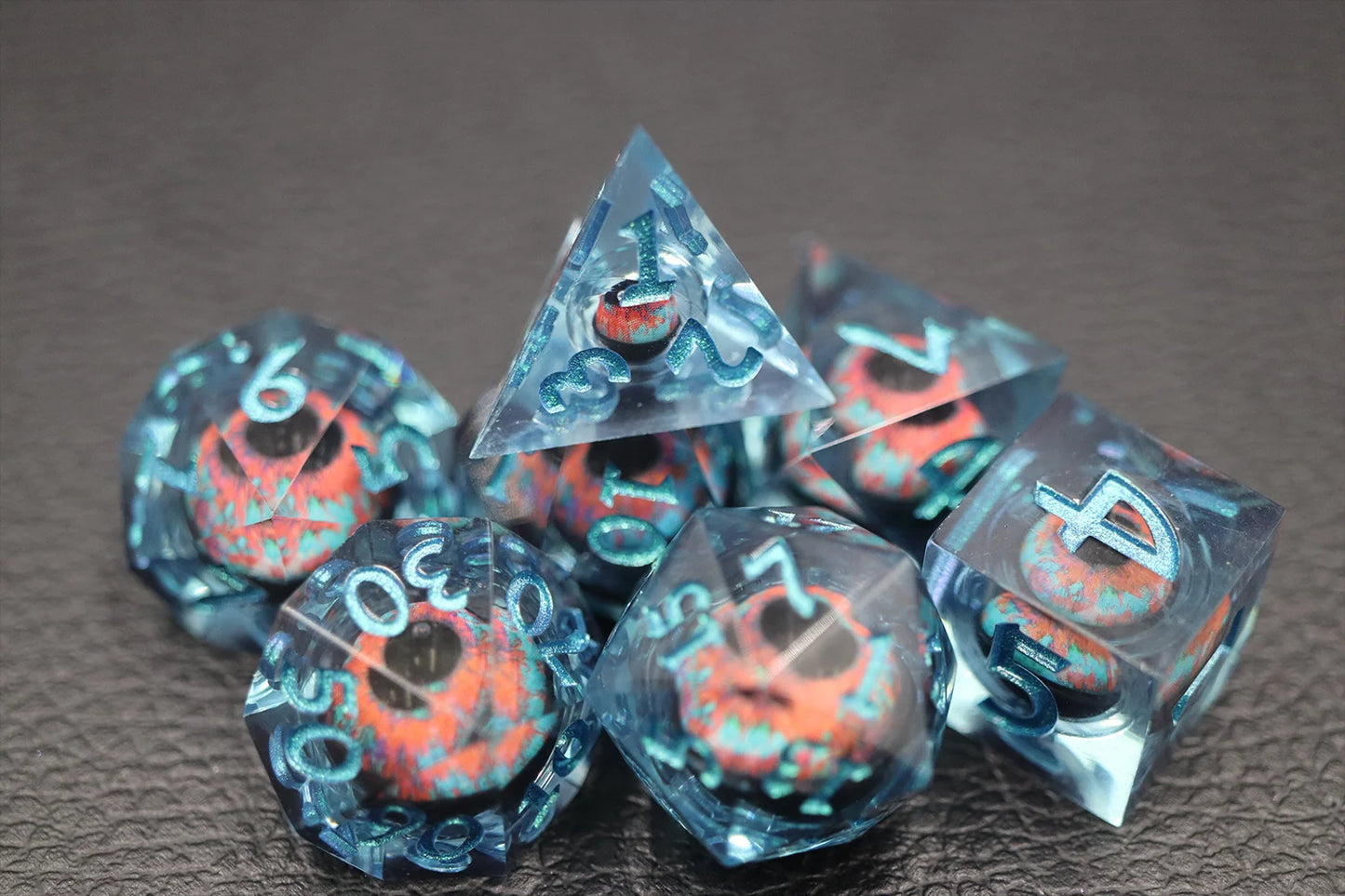 Dream Demon Floating Eyeball Liquid Core Dice Set