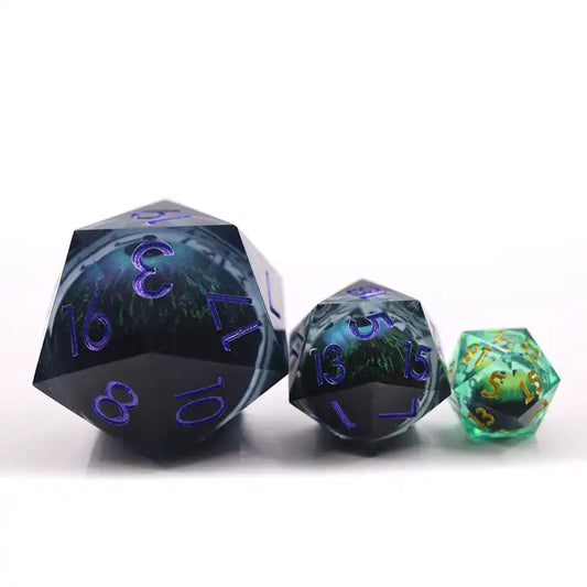 Curse of the Wight Floating Eyeball Liquid Core 50mm D20 Dice