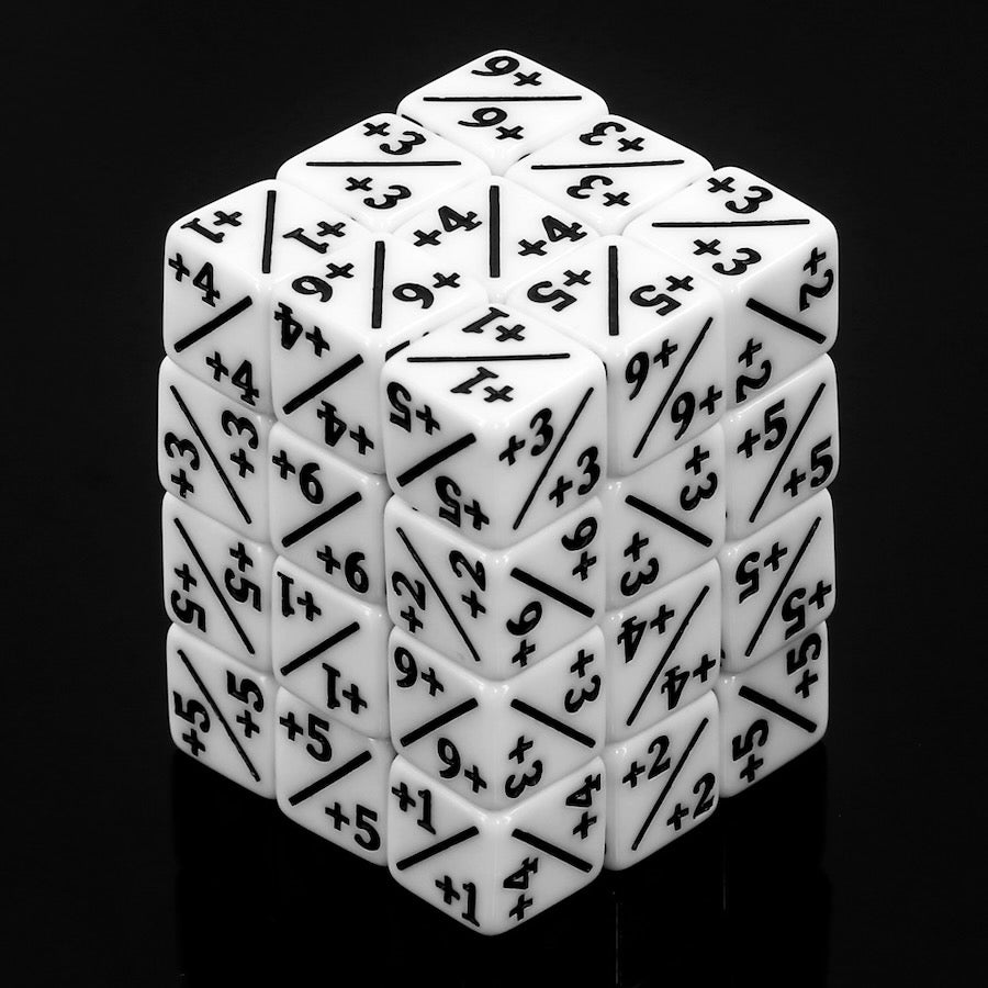 White MTG Positive Counter Dice (12mm Single)