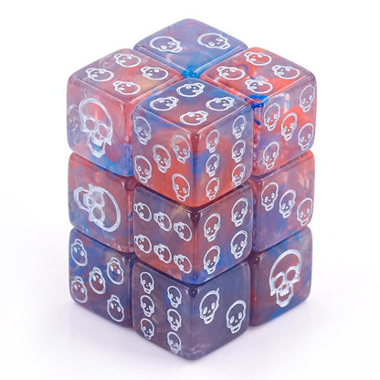Blood and Water Skull Pip D6 Dice (Single)