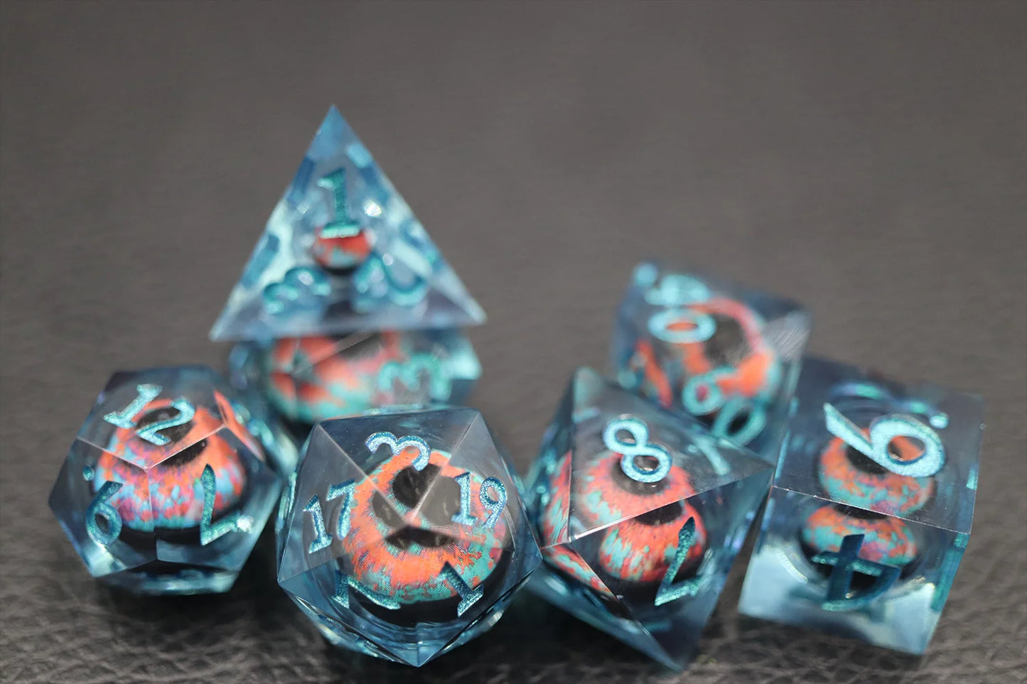 Dream Demon Floating Eyeball Liquid Core Dice Set