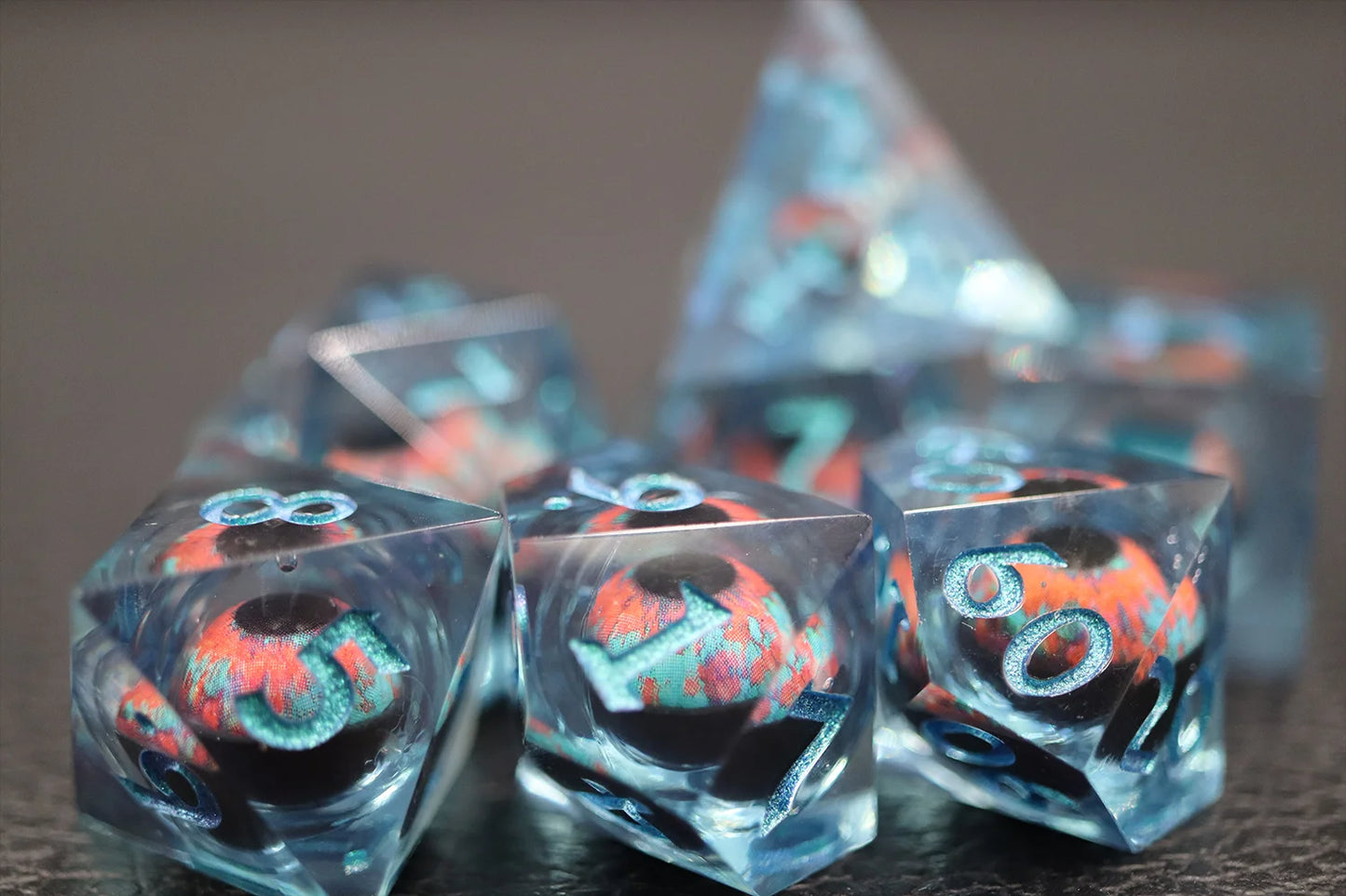 Dream Demon Floating Eyeball Liquid Core Dice Set