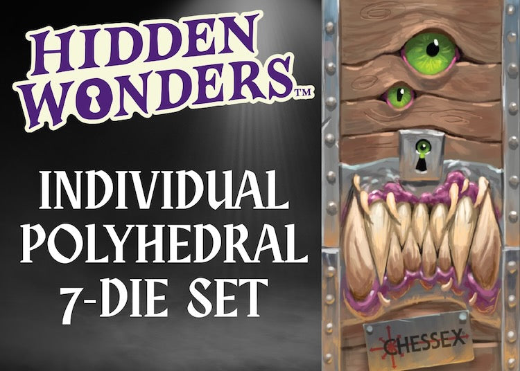 Hidden Wonders Assorted 7-Die Polyhedral Set