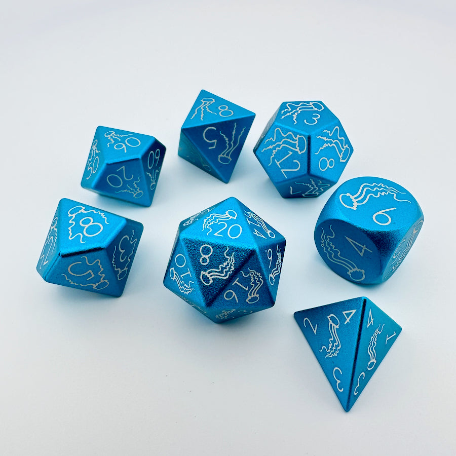Crystal Jellyfish Dice Set