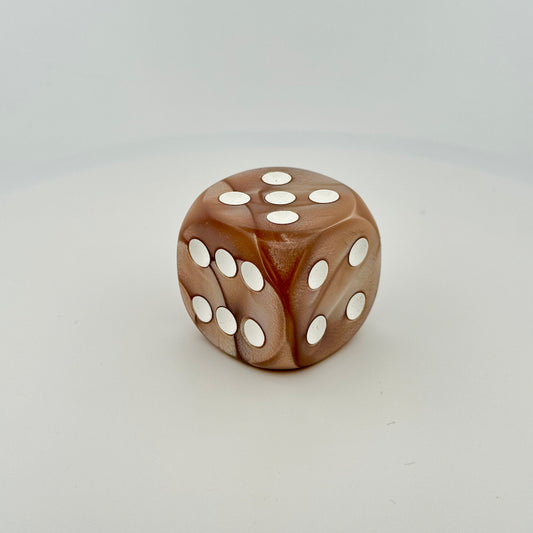 Deluxe Marbelized Tan (Chessex Off Colour 35mm D6)