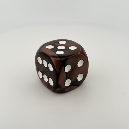 Deluxe Marbleized Brown (Chessex Off Colour 35mm D6)