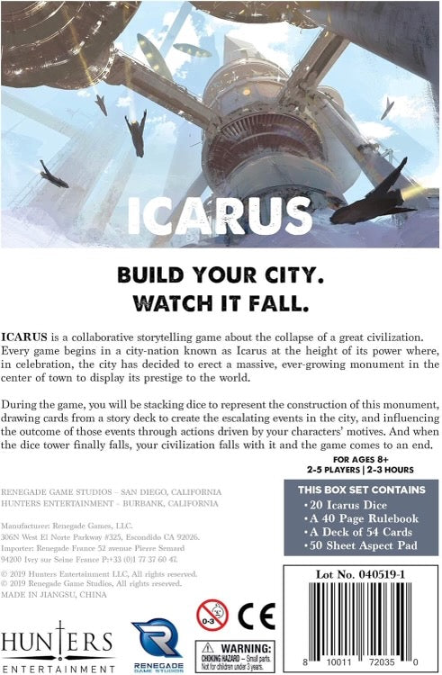 Icarus: A Storytelling Game About How Great Civilizations Fall