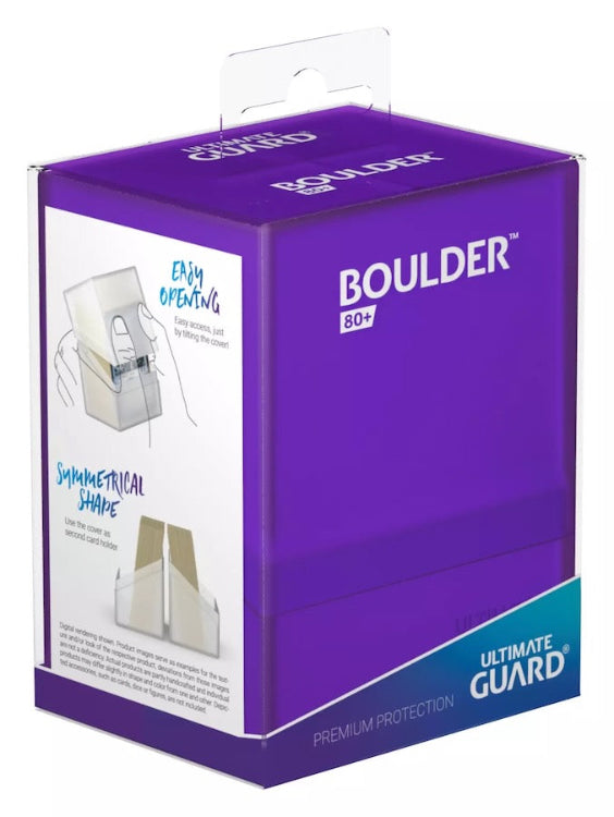 Ultimate Guard Boulder 80+ Standard Size Amethyst Deck Box
