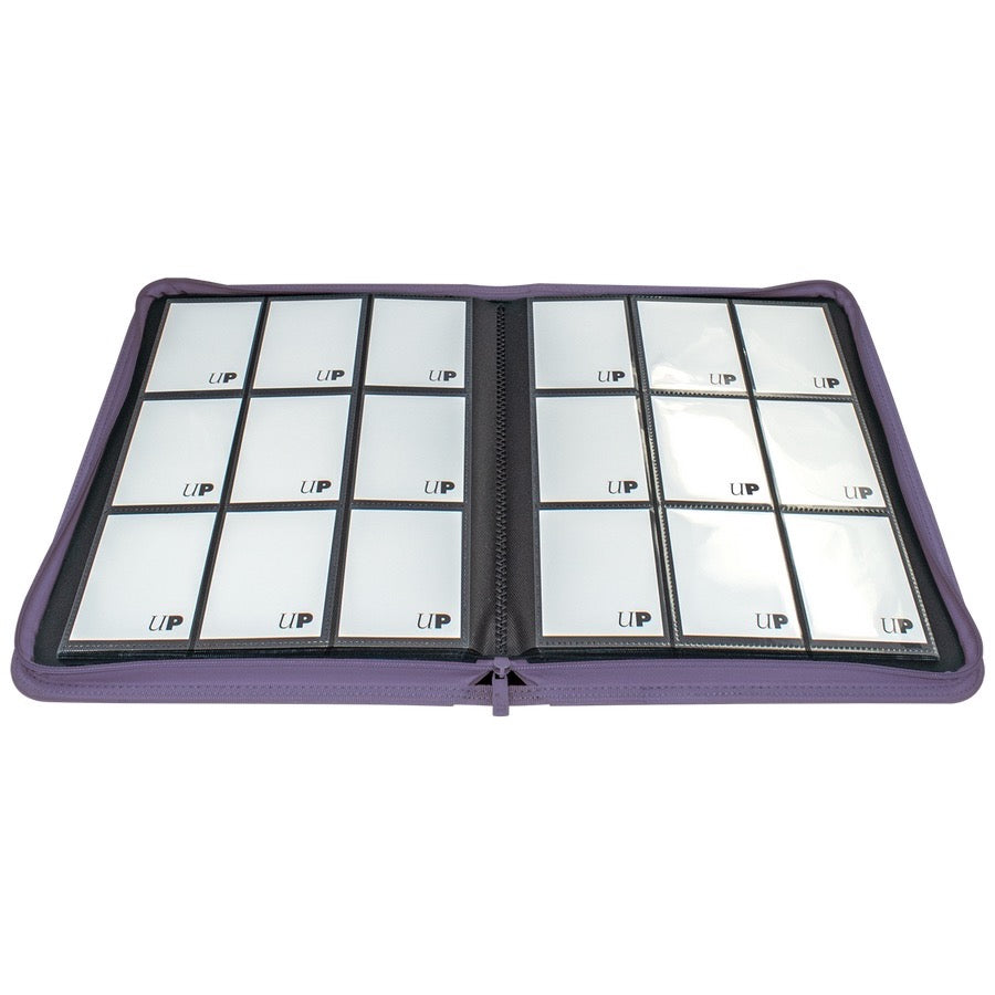 Vivid 9-Pocket Zippered PRO-Binder: Purple