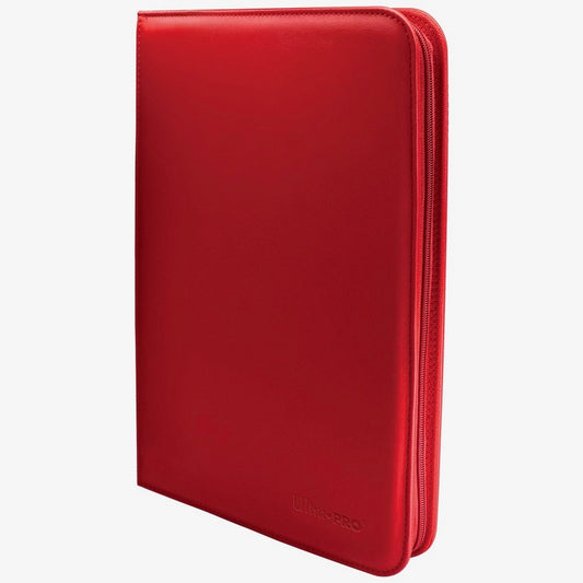 Vivid 9-Pocket Zippered PRO-Binder: Red