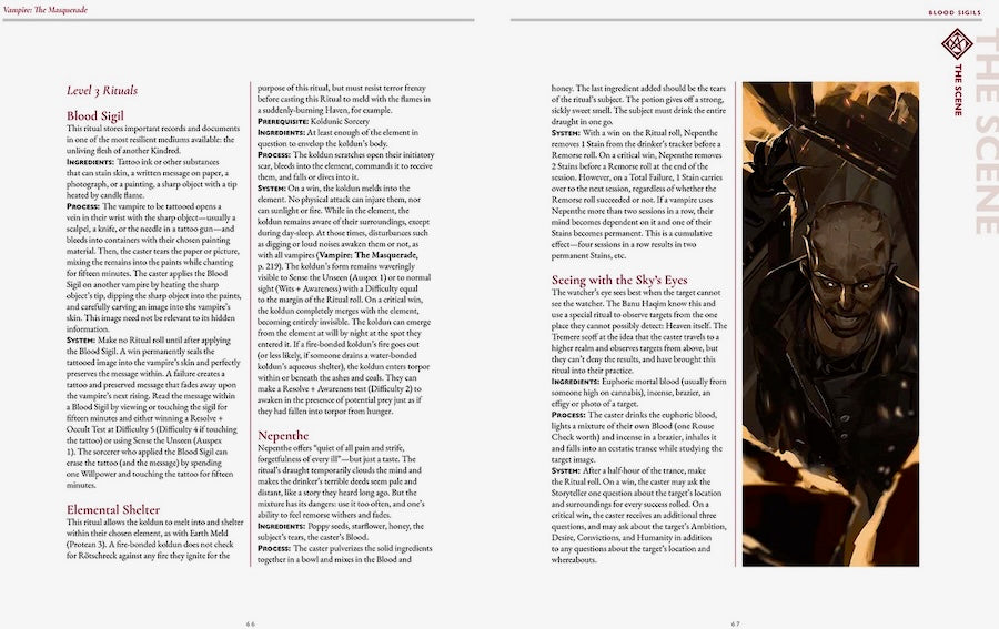 Vampire: The Masquerade 5th Edition Roleplaying Game Blood Sigils Sourcebook