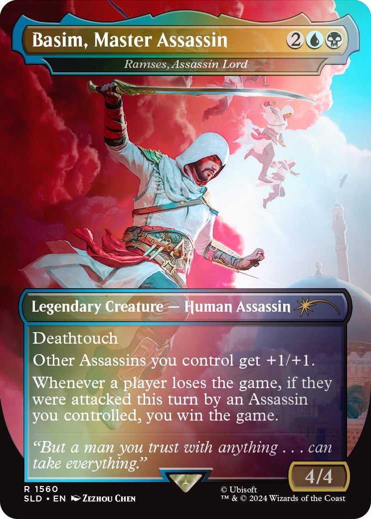 Secret Lair Summer Superdrop 2024: Secret Lair X Assassin’s Creed: Lethal Legends Rainbow Foil Edition