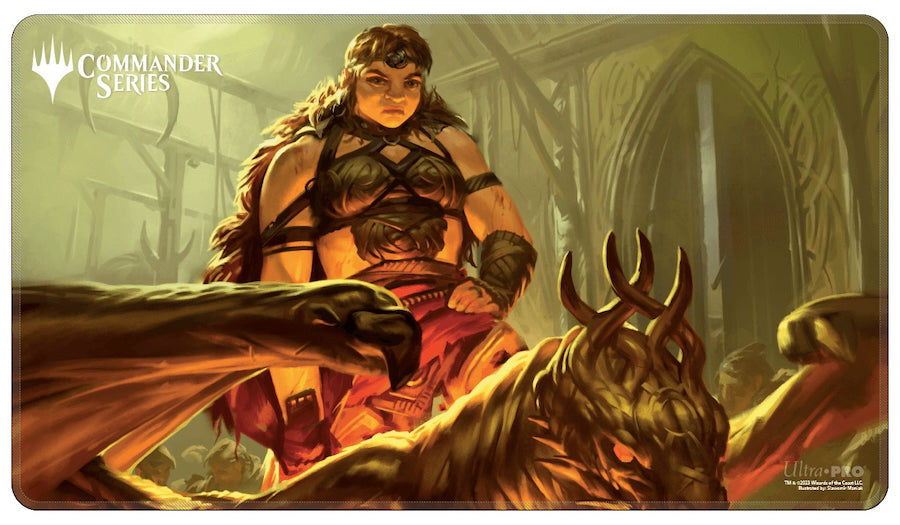 Commander Series #1: Mono - Magda Stitched Standard Gaming Playmat for Magic: The Gathering