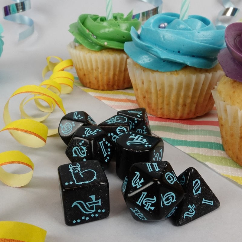 Q WORKSHOP 20 years: Llama Dice Set