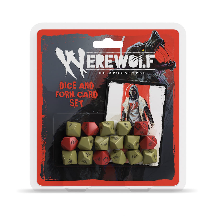 Werewolf: The Apocalypse 5th Edition Roleplaying Game Dice and Form Card Set