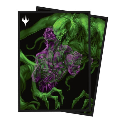 Duskmourn Tyvar, the Pummeler (Double Exposure Alt) 100ct Deck Protector Sleeves for Magic: The Gathering