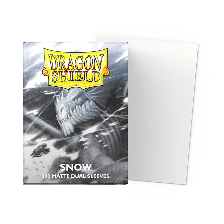 Dragon Shield - Snow - Matte Dual Sleeves - Standard Size