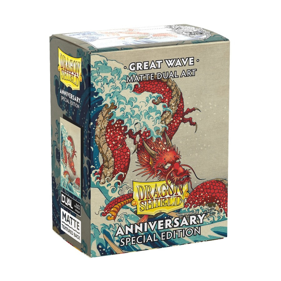 Dragon Shield - Anniversary Special Edition Great Wave - Matte Dual Art Sleeves - Standard Size