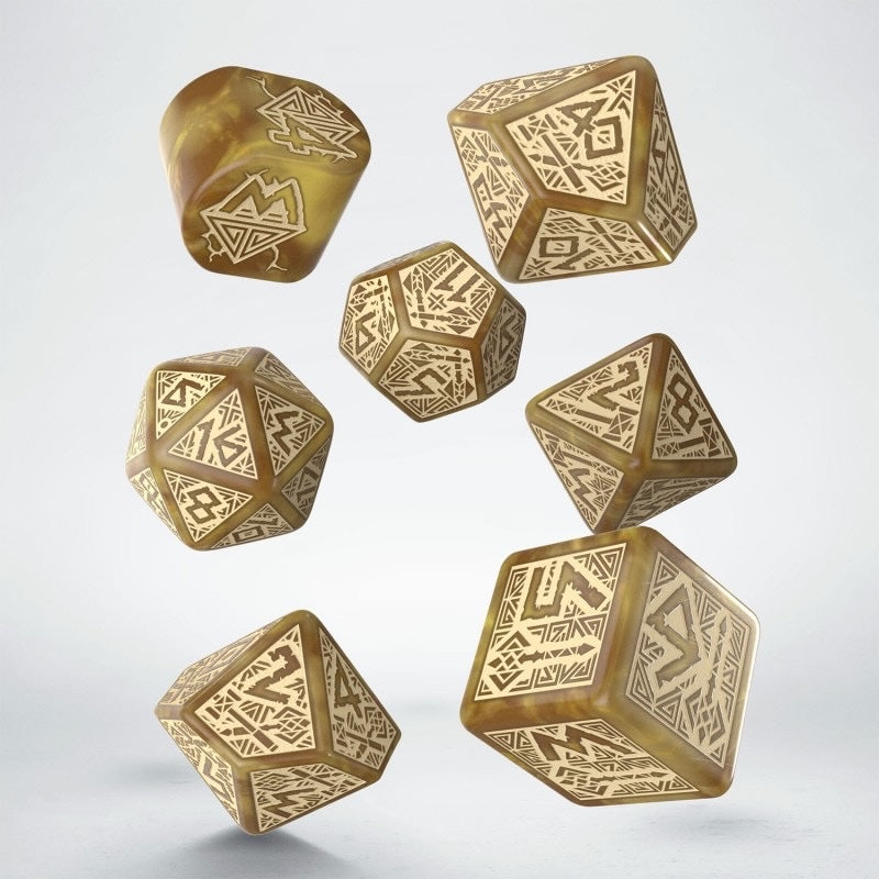 Dwarven Modern Dice Set: Gold