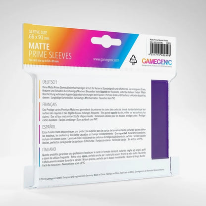 Gamegenic Matte Prime Colour Card Sleeves (Purple - 100 Pack)