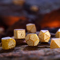 Dwarven Modern Dice Set: Gold