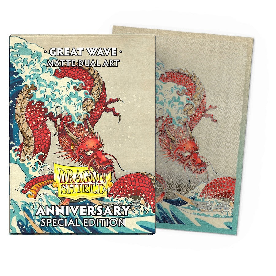 Dragon Shield - Anniversary Special Edition Great Wave - Matte Dual Art Sleeves - Standard Size