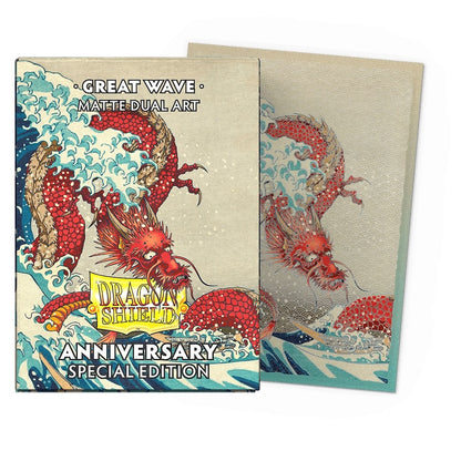 Dragon Shield - Anniversary Special Edition Great Wave - Matte Dual Art Sleeves - Standard Size