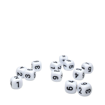 White D6 Dice Set (12ct)