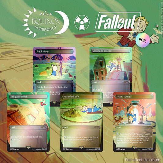 Secret Lair Winter Superdrop 2024: Secret Lair x Fallout: Points of Interest Rainbow Foil Edition