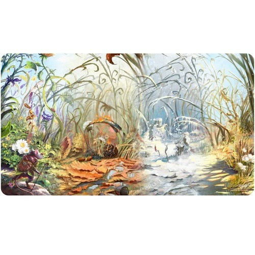 Bloomburrow Season Lands: Plains (Four Seasons) Standard Gaming Playmat for Magic: The Gathering