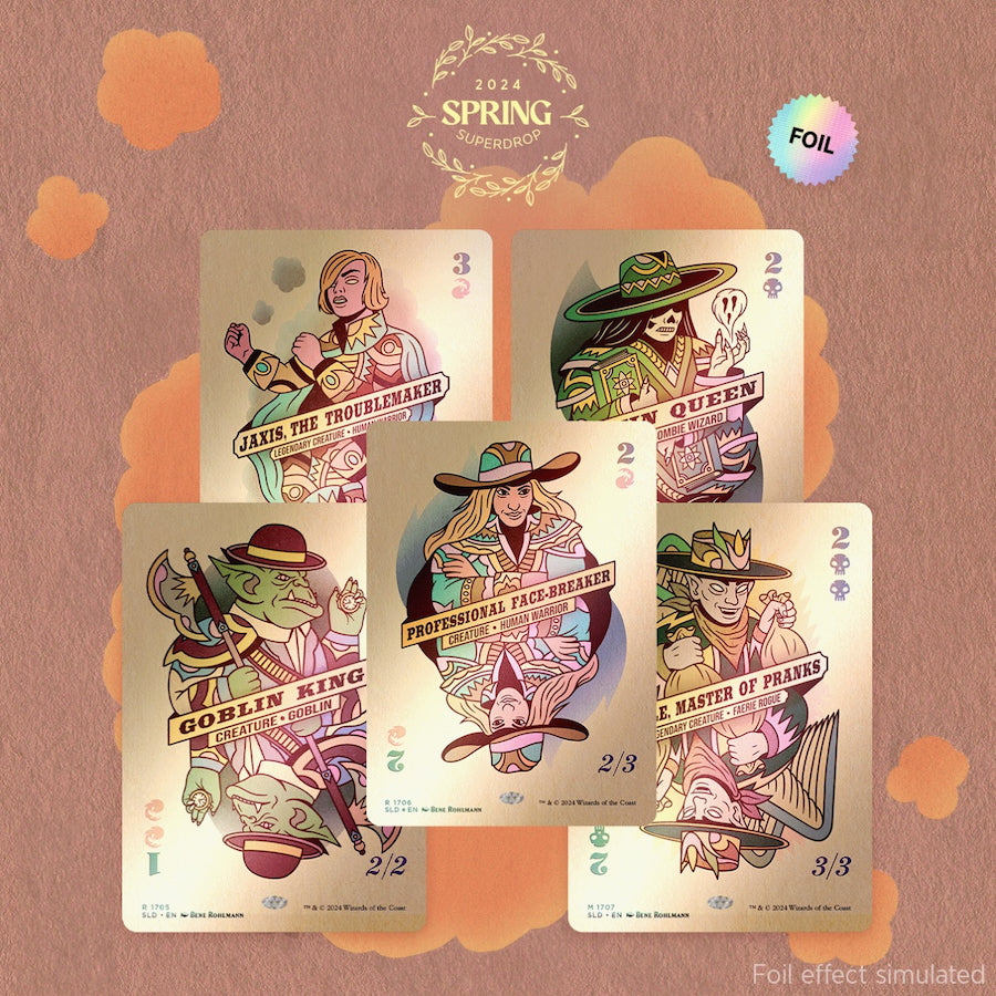 Poker Faces Rainbow Foil Edition (Secret Lair Spring Superdrop 2024)
