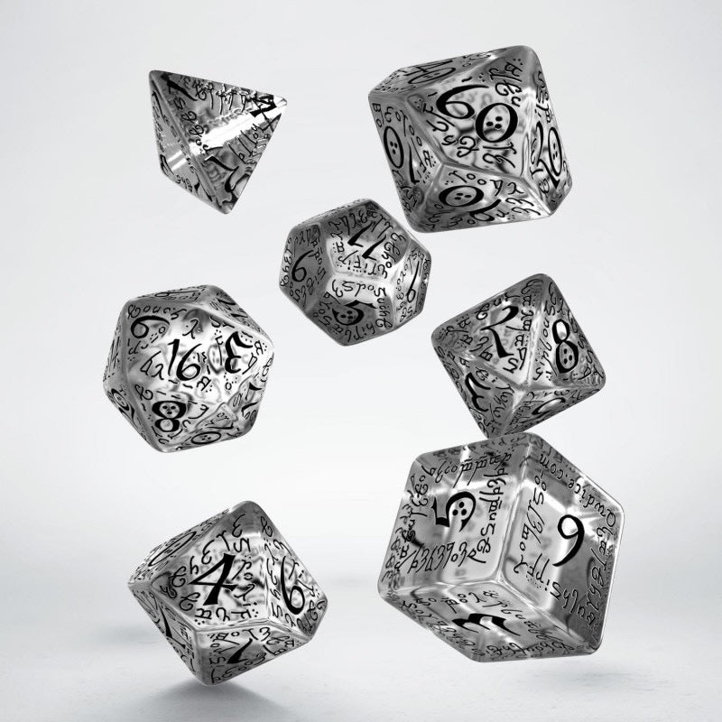 Elvish Translucent & Black Dice Set