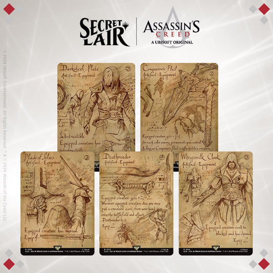 Secret Lair Summer Superdrop 2024: Secret Lair X Assassin’s Creed: Da Vinci’s Designs