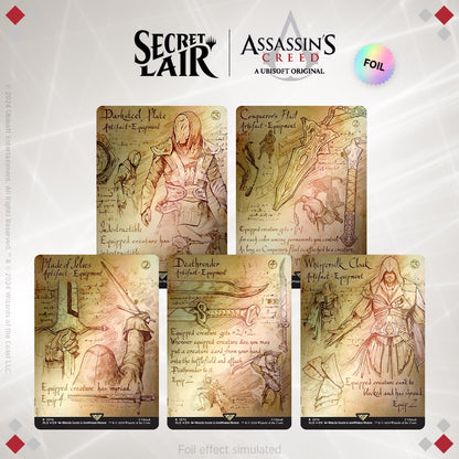 Secret Lair Summer Superdrop 2024: Secret Lair X Assassin’s Creed: Da Vinci’s Designs Rainbow Foil Edition