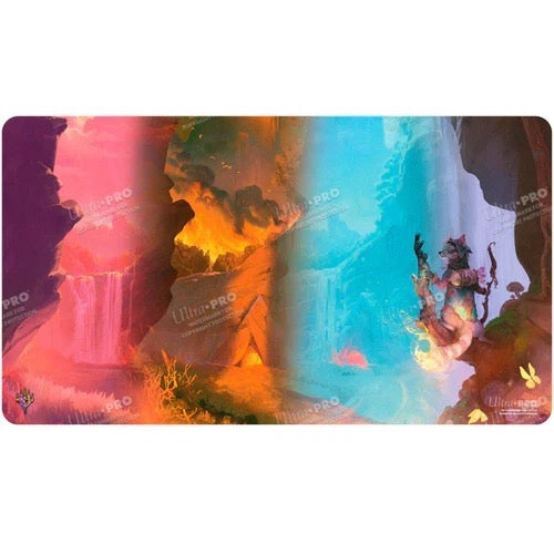 Bloomburrow Season Lands: Mountain (Four Seasons) Standard Gaming Playmat for Magic: The Gathering