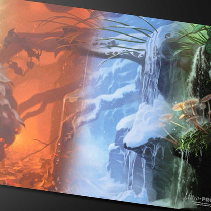 Bloomburrow Season Lands: Forest (Four Seasons) Standard Gaming Playmat for Magic: The Gathering