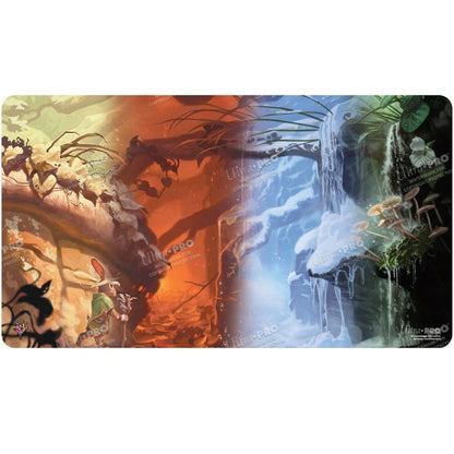 Bloomburrow Season Lands: Forest (Four Seasons) Standard Gaming Playmat for Magic: The Gathering