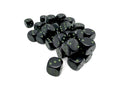 CHX25858: Opaque Black/green 12mm d6 Dice Block (36 dice)