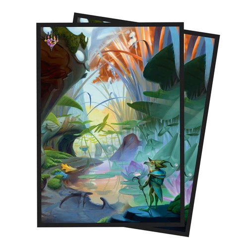 Bloomburrow Season Lands: Island (Summer) Deck Protector Sleeves (100ct) for Magic: The Gathering