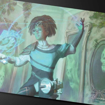 Duskmourn Zimone, Mystery Unraveler (Commander) Standard Gaming Playmat for Magic: The Gathering