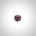 Imperfectly Opaque Brown/white 25mm d6 dice w/pips (Chessex Off Colour Single D6)