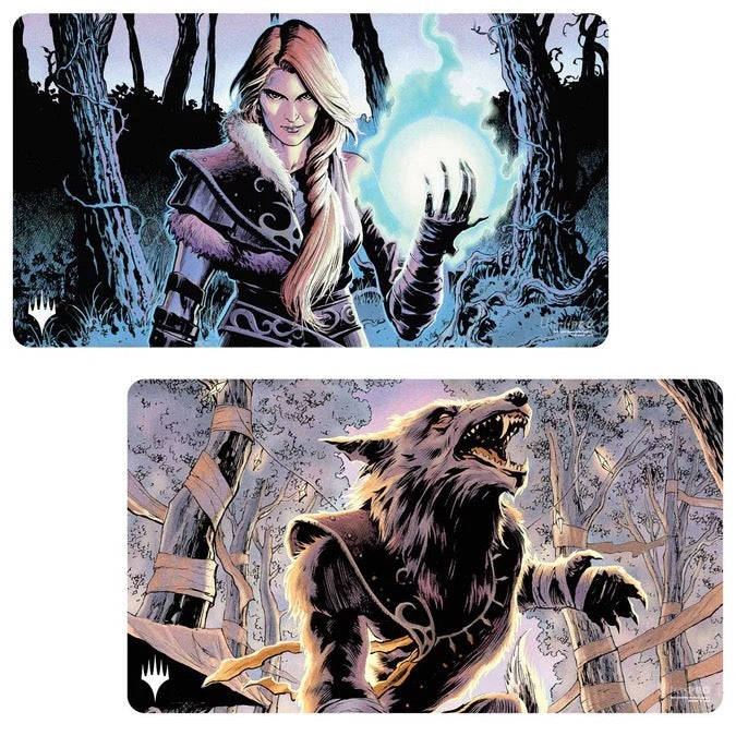 Innistrad Remastered Arlinn Kord / Arlinn, Embraced by the Moon Double-Sided Playmat for Magic: The Gathering