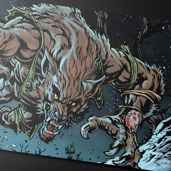 Innistrad Remastered Huntmaster of the Fells / Ravager of the Fells Double-Sided Playmat for Magic: The Gathering