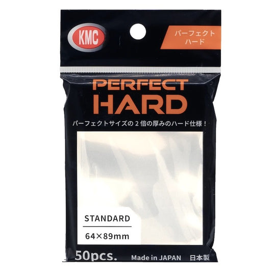 KMC Perfect Hard Sleeves 89mm x 64mm (50pcs)